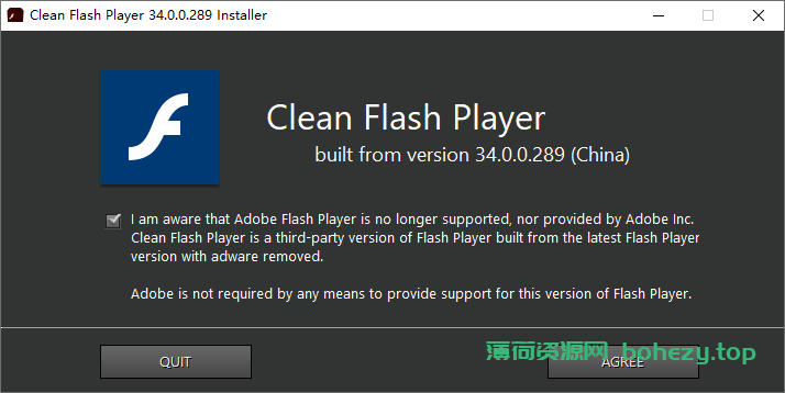 Adobe Flash Player 特别版（34.0.0.315）