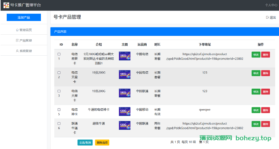 2023年最新版手机号卡出售管理系统源码